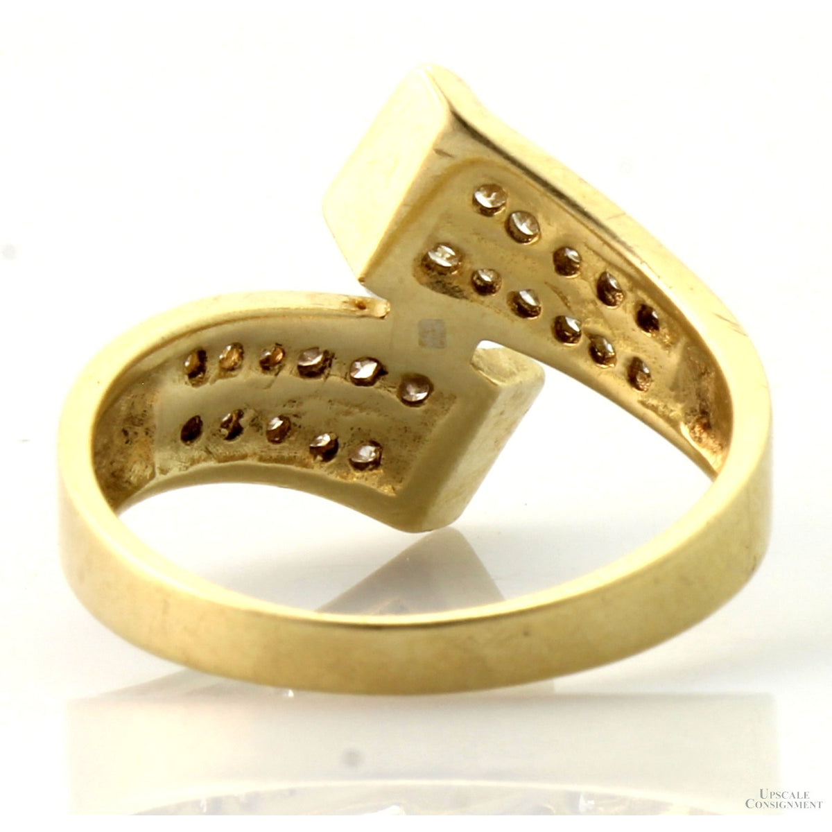 Marquise Diamond 14K Gold Ring with Diamond Accents