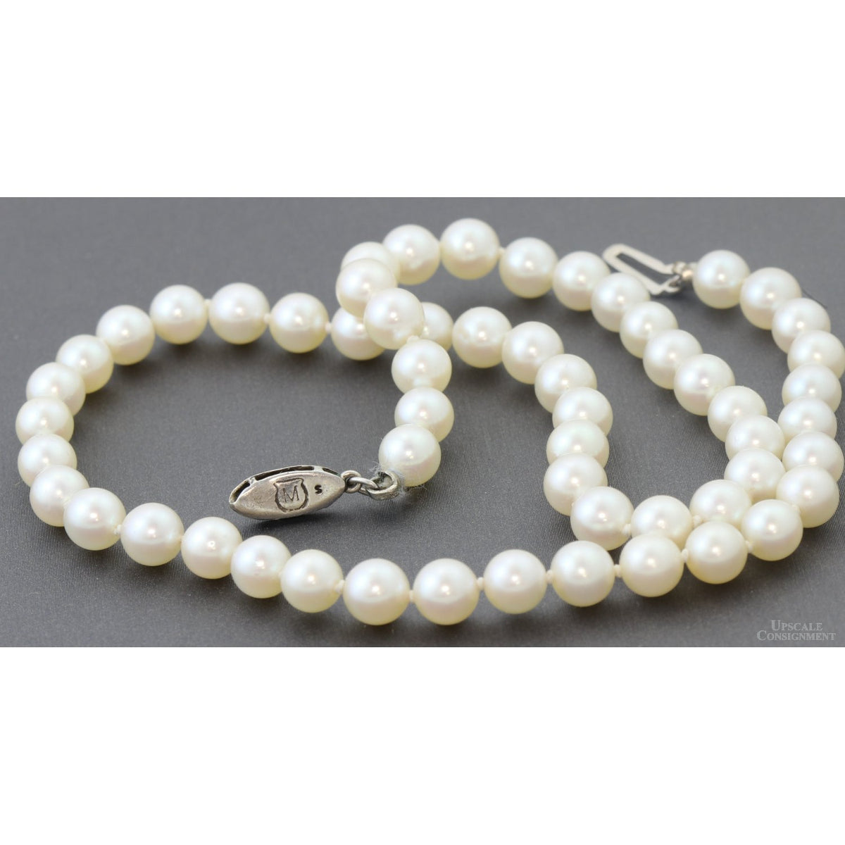 Vintage Mikimoto Hand-Knotted Cultured Akoya Pearl Necklace