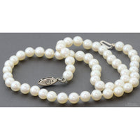 Vintage Mikimoto Hand-Knotted Cultured Akoya Pearl Necklace