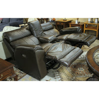 La-Z-Boy Leather Power Dual Reclining Loveseat w/Adj. Headrest