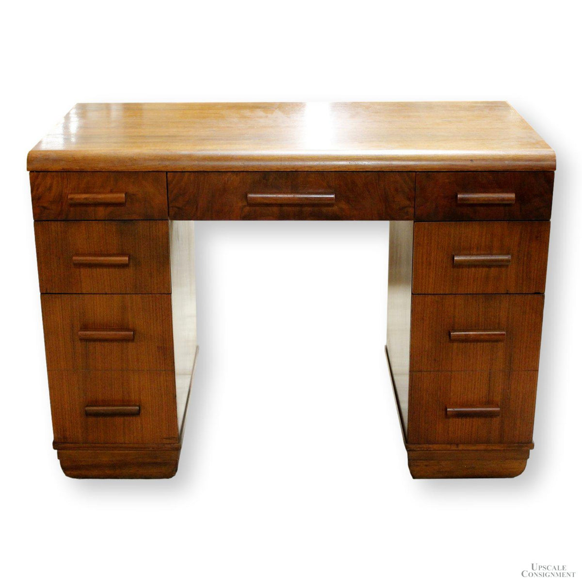 Vintage Walnut Waterfall Desk