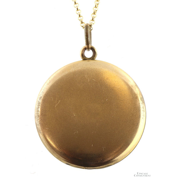 Late Victorian Solid 14K Gold W & H Locket 

Circa 1885–1895 | 10.40 Grams | American Heirloom