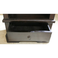 Espresso Narrow Bookcase w/Drawer