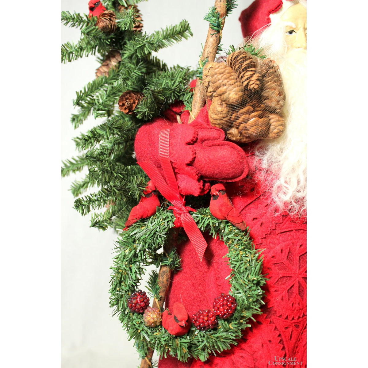 Lynn Haney 'Crimson Christmas' 18'' Santa Figure