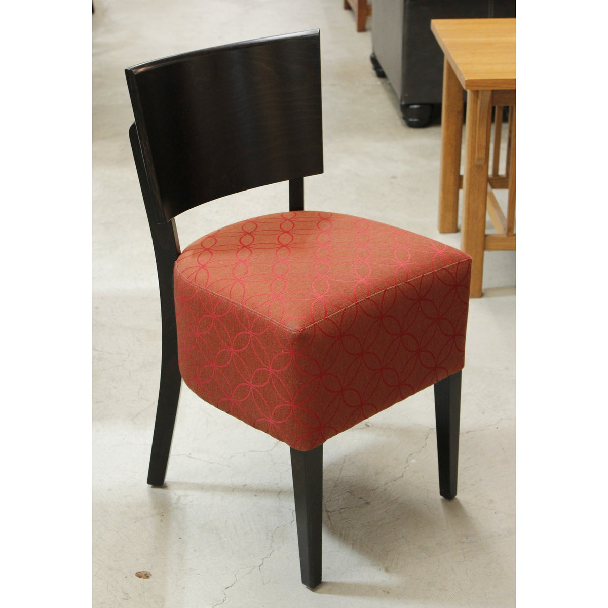 Armless Red Accent Chair