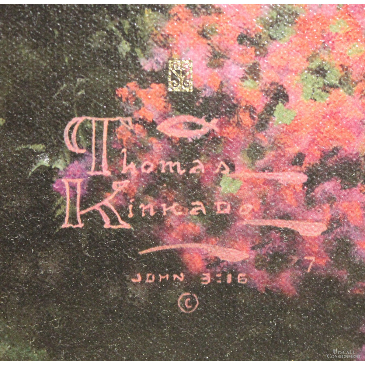 Framed Limited Edition Lithograph "The Garden of Prayer" by Thomas Kinkade