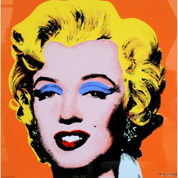 "Marilyn Monroe (Orange)" by Andy Worhol