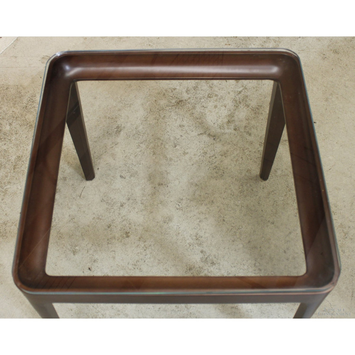 Bernhardt Glass Top End Table