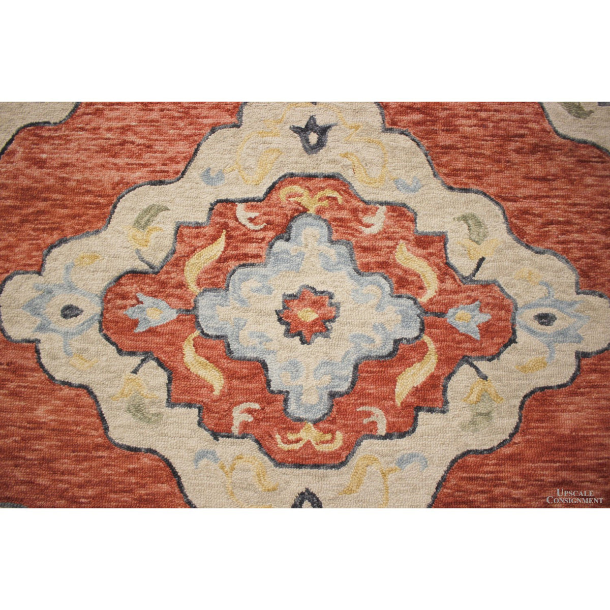 7' X 9' Hand Hooked Wool Area Rug