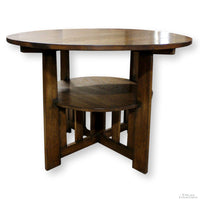 Craftsman Style 43'' Round Accent Table