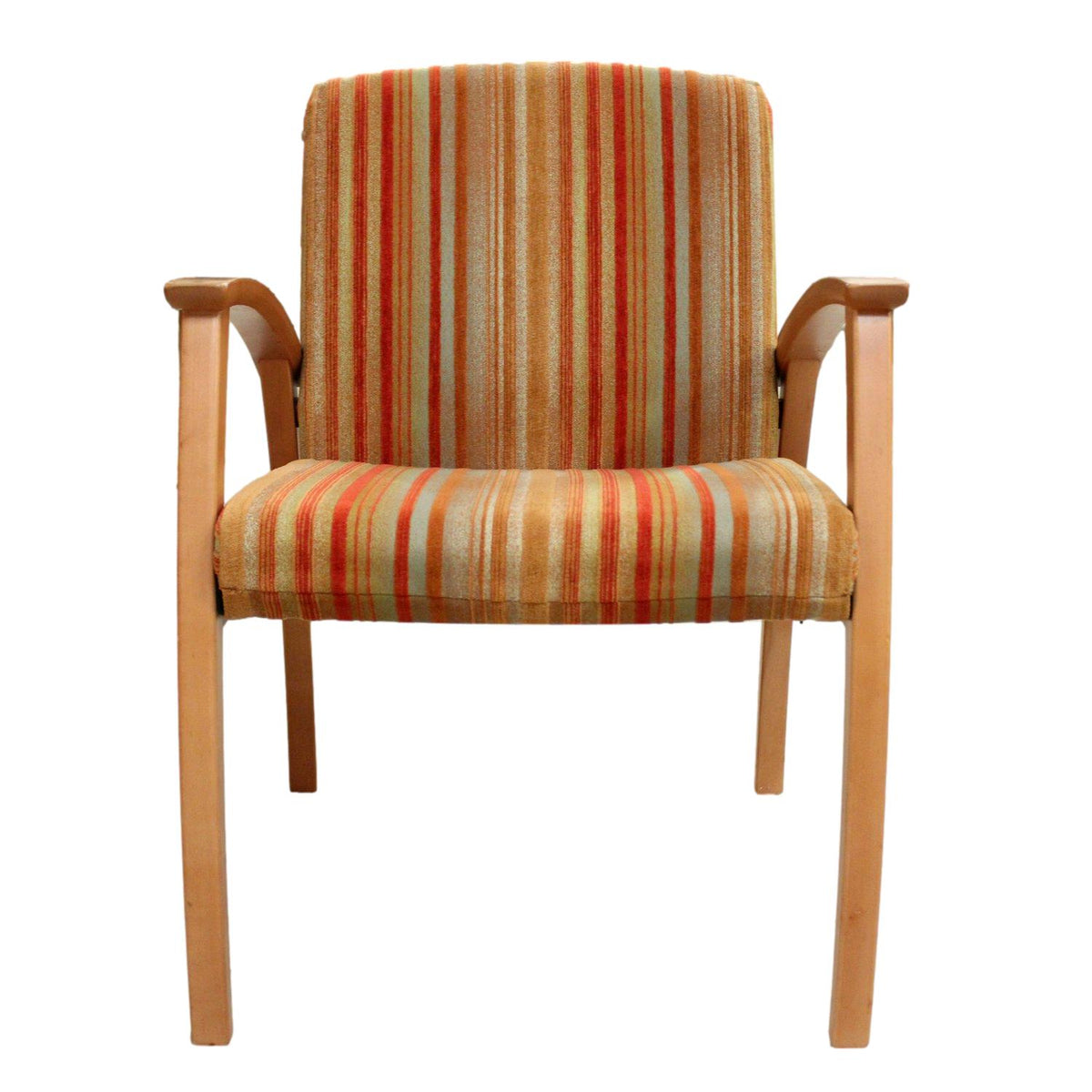 Modern Striped Accent Chair