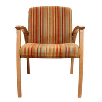 Modern Striped Accent Chair