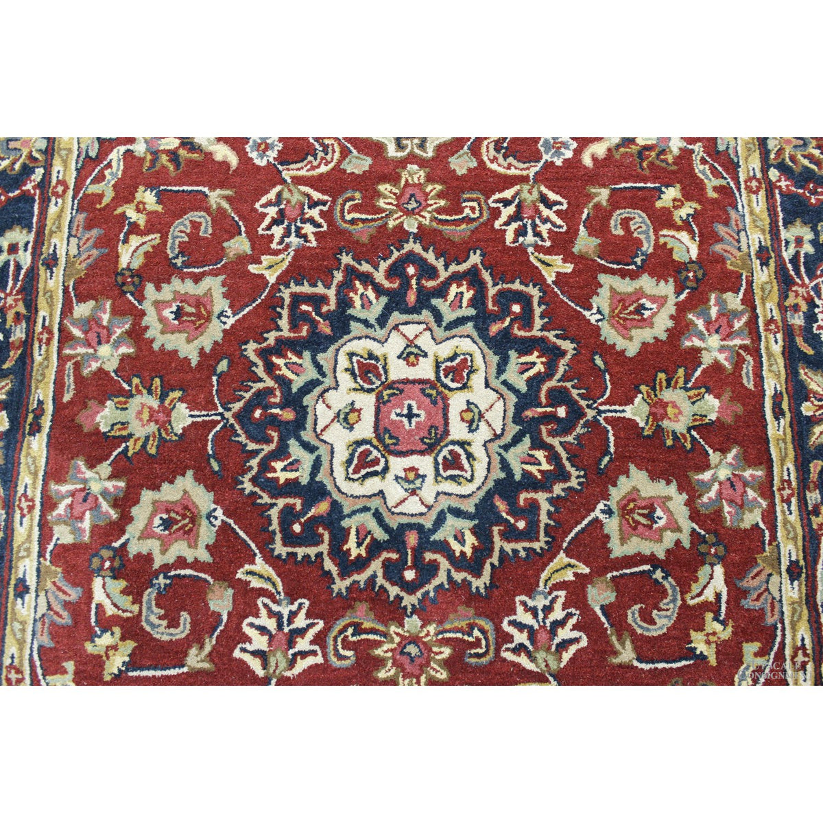 Safavieh 6' X 9' Burgundy & Navy Wool Area Rug