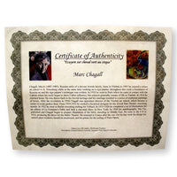 "Ecuyere sur cheval vert au cirque" by Marc Chagall