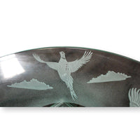 Etched Pedestal Bowl