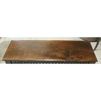Tropical Wood Console Table with Fretwork