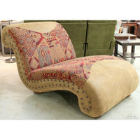 Brown Bomber Jacket Chaise Lounge