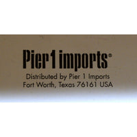 Pier 1 Imports Dark Finish Pine & Wicker Media Console