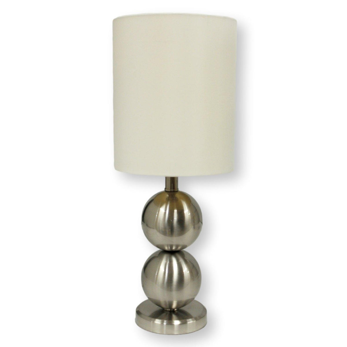 Brushed Nickel Stacked Orb Table Lamp