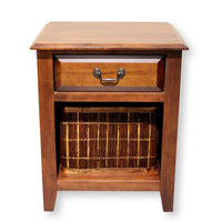 Mahogany Nightstand w/Basket