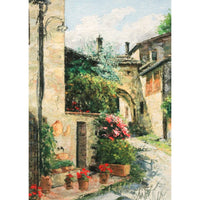 Watercolor Print - Villa Arched Entryway