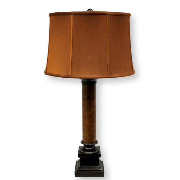 Brown Pillar Table Lamp