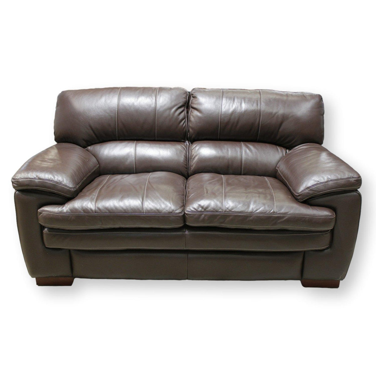La-Z-Boy Dark Brown Leather Loveseat