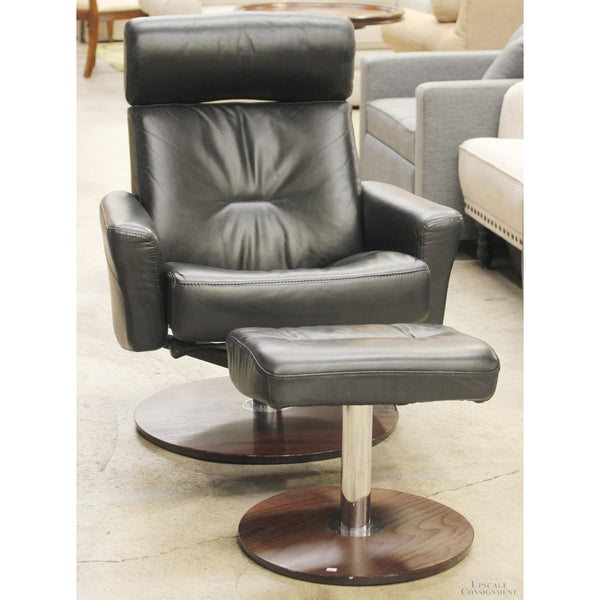 IMG Leather Recliner & Ottoman