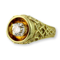 Exceptional 18K Gold Estate Ring ~1ct Old European Cut Diamond