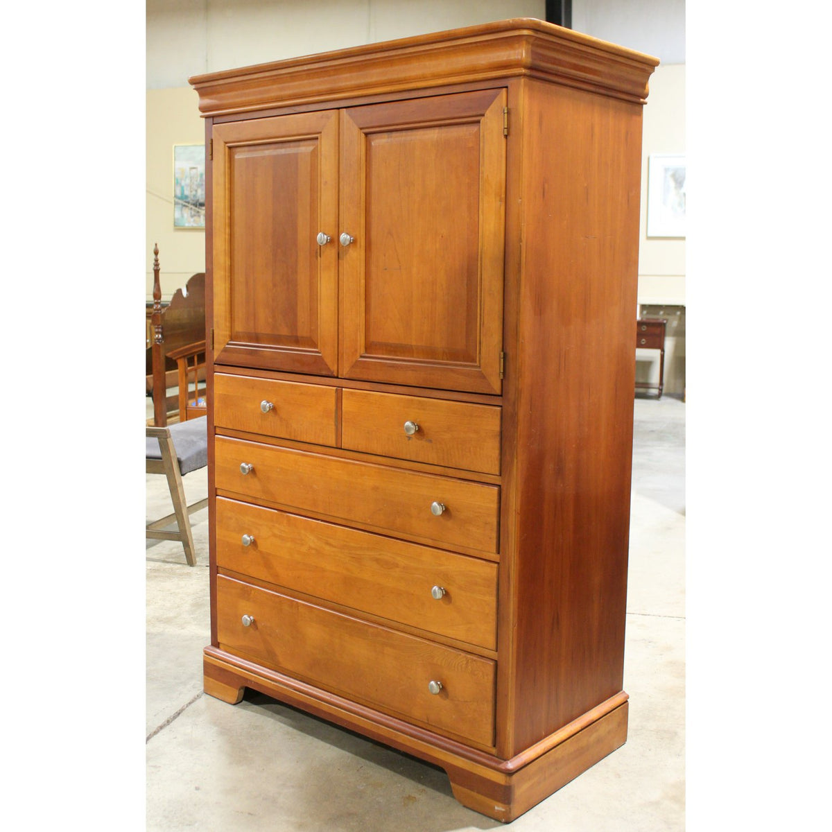 Stanley Furniture Cherry Wardrobe Armoire