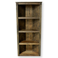 Dark Pine Corner Bookshelf