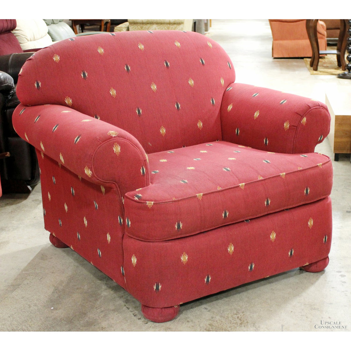 Schnadig Southwestern Print Club Chair