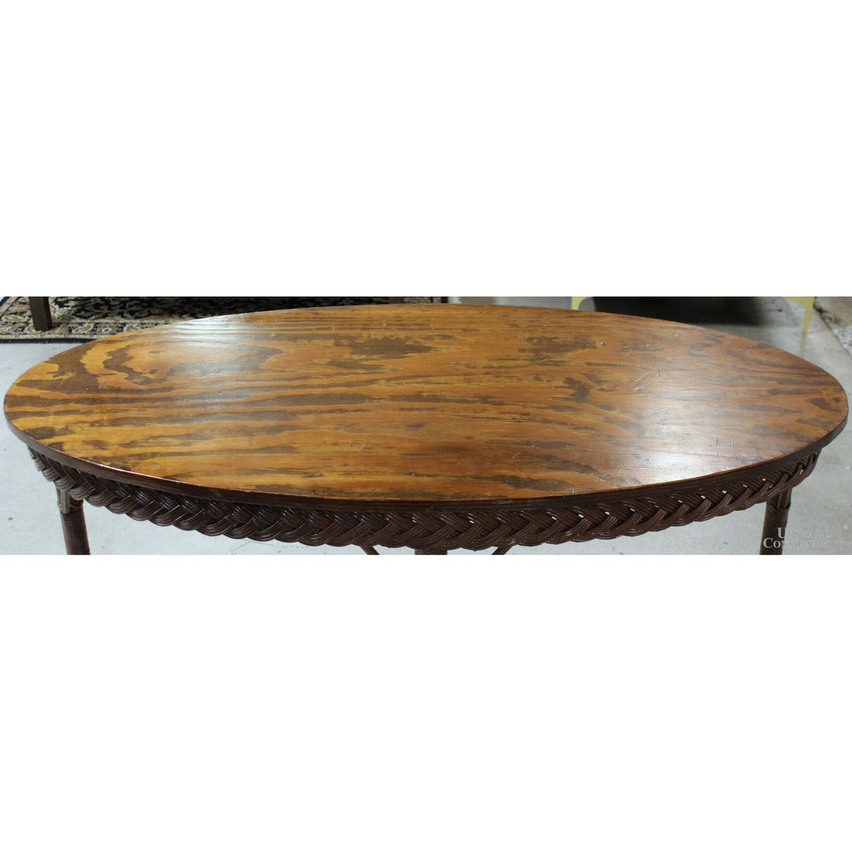 Oval Oak Cocktail Table