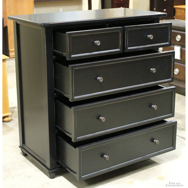 Black 5 Drawer Chest of Drawers