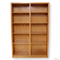 Oak Double Bookcase