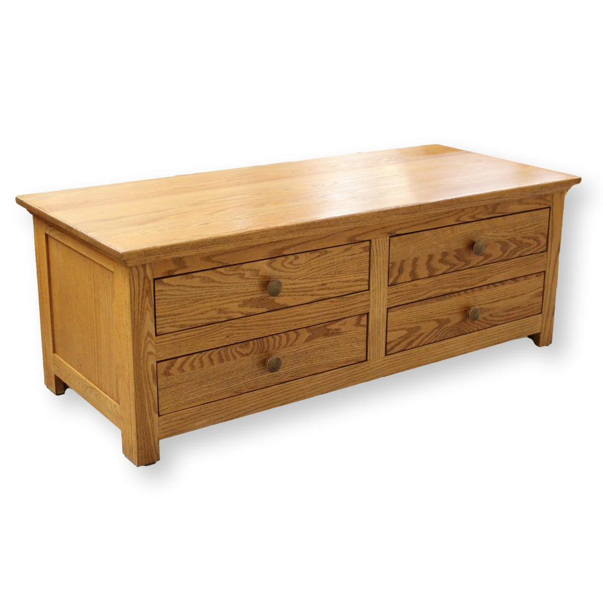 Oak Four Drawer Coffee Table