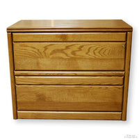 Oak Lateral 2 Drawer File Cabinet