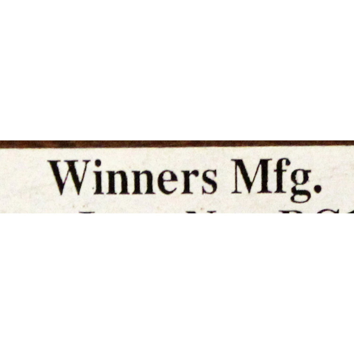 Winners Only "Cape Cod" Brown Twin Size Bed