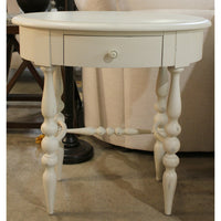 Hooker Furniture Painted White Oval End Table