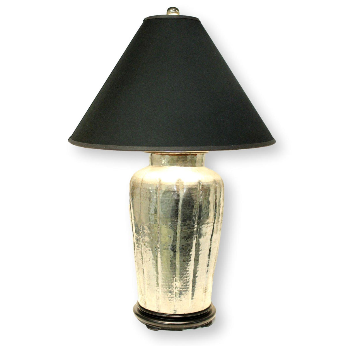 Metal Canister Lamp w/Tapered Shade