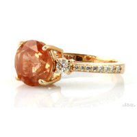 EFFY Oregon Sunstone &  Diamond 14K Rose Gold Ring