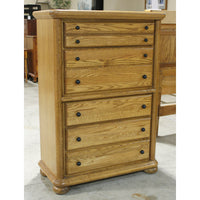 Arbek Oak Chest of Drawers w/Mirrored Lift Top