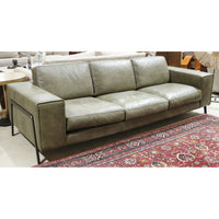 Dania Modern Green Leather Sofa