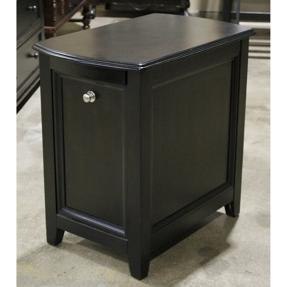 Tilt-Front Espresso Nightstand