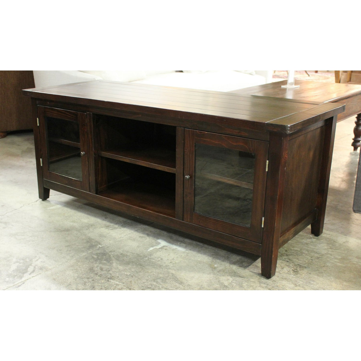 World Market Dark Pine Media Console