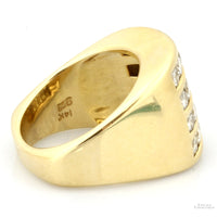 2.62ctw Diamond 14K Gold Ring - Euro Style Shank