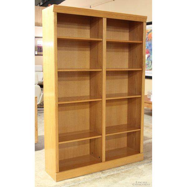 Oak Double Bookcase