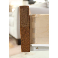 Oak Three Drawer End Table