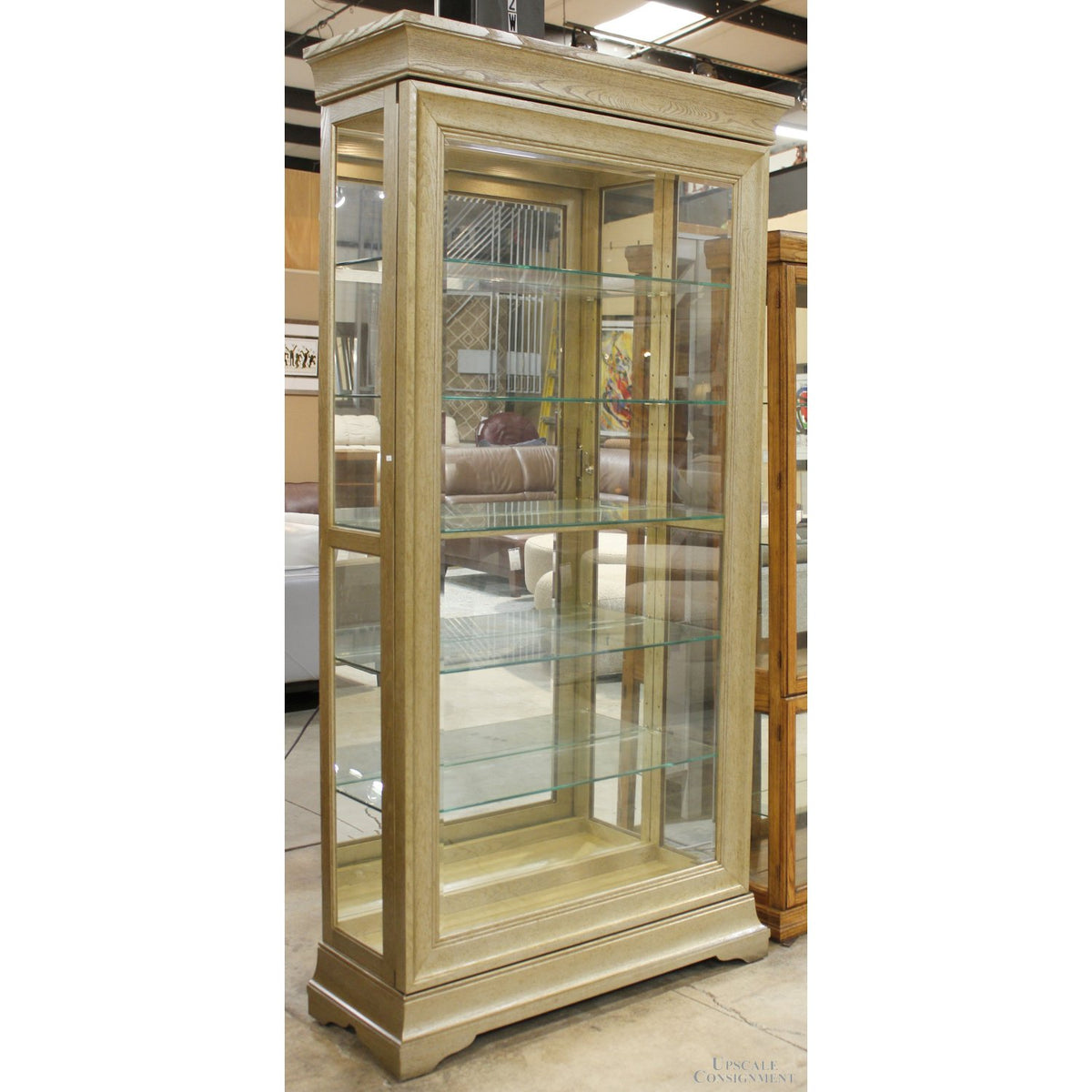 Home Meridian Int'l. 84'' Sliding Door Curio Cabinet