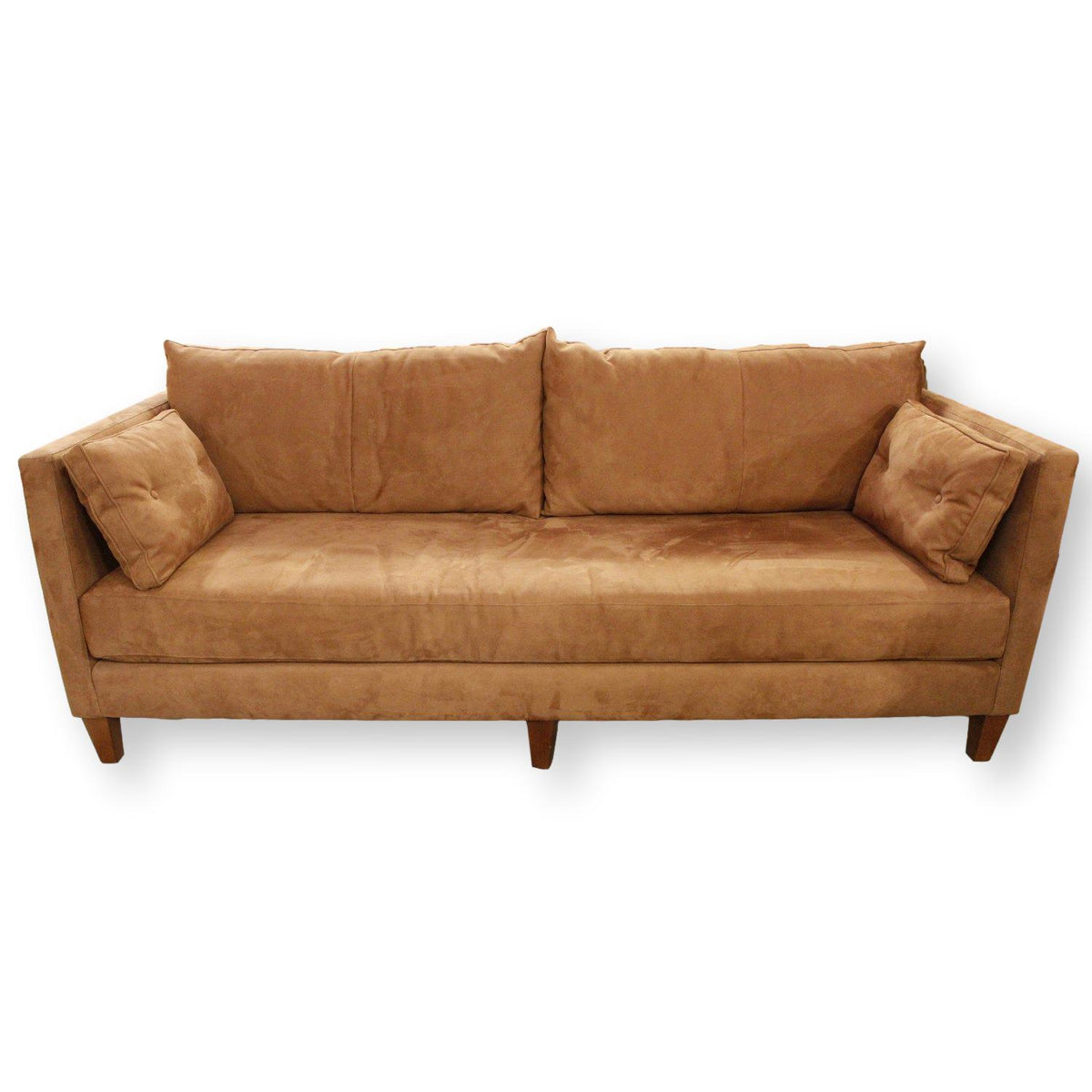 Crate & Barrel Cinnamon Bench Seat Sofa